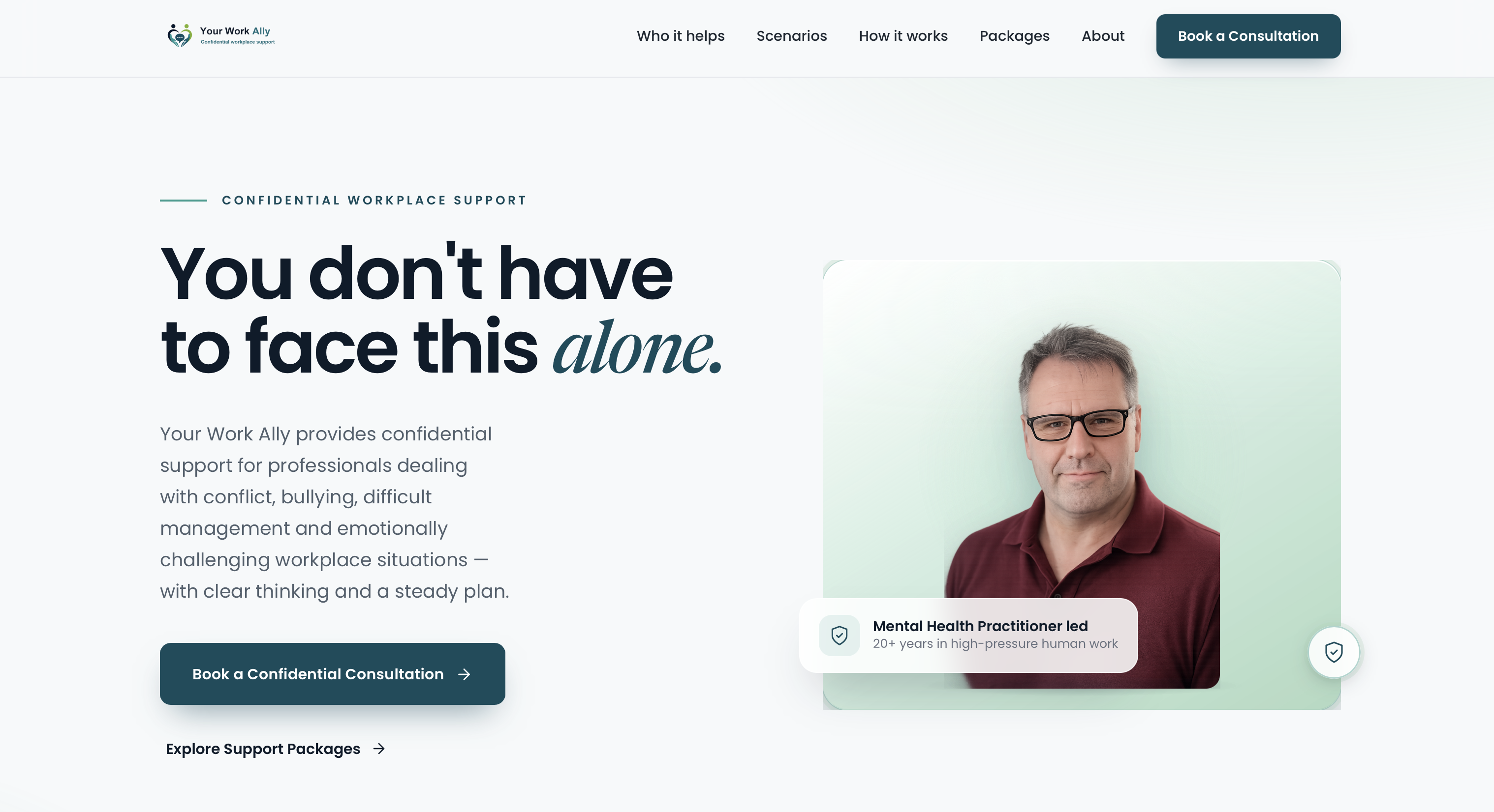 Your Work Ally website